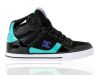 DC Spartan Hi Black Teal & Purple Leather Skate #3