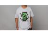 Polo niño Minecraft Creeper Inside Grey #2